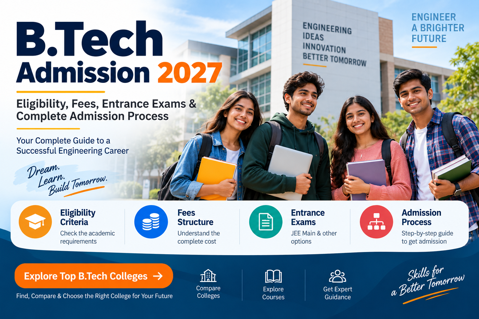 B.Tech Admission 2027: Eligibility, Fees, Entrance Exams & Complete Admission Process